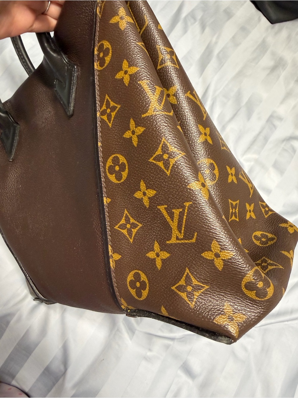 Louis Vuitton W Tote PM Brown Canvas/Leather - Picture 4 of 16